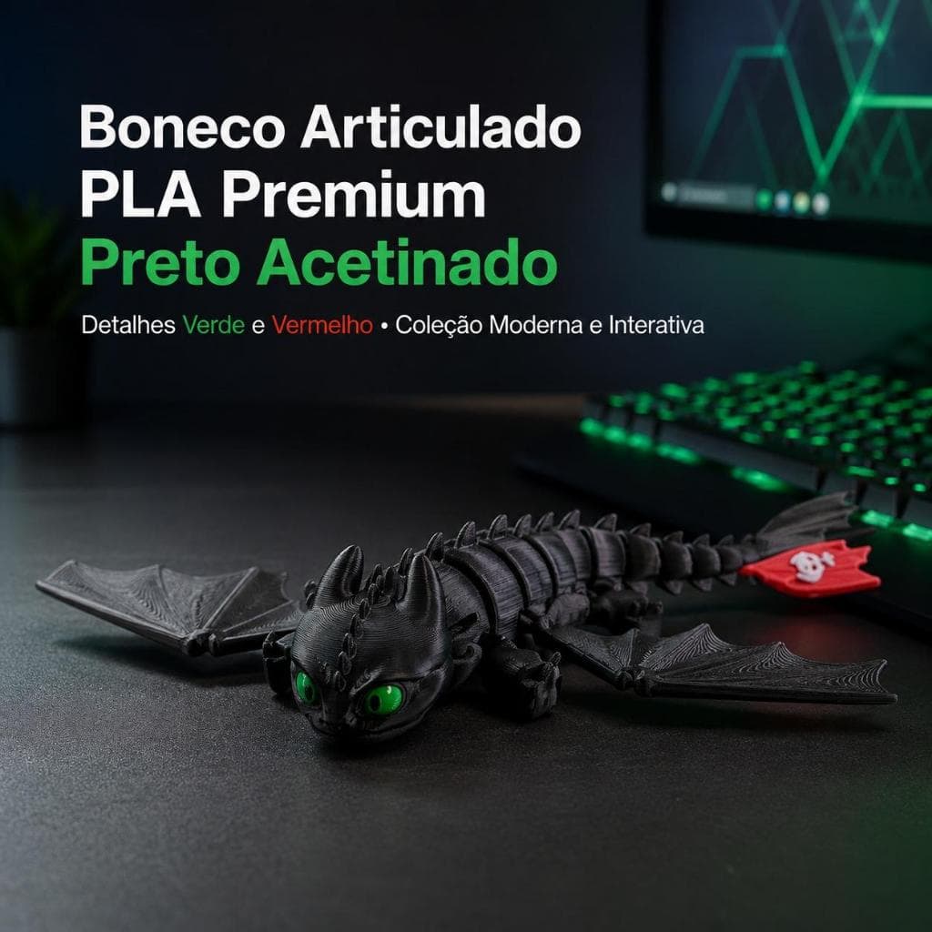 Boneco Banguela Articulado Fúria da Noite - Coleção Moderna e Interativa