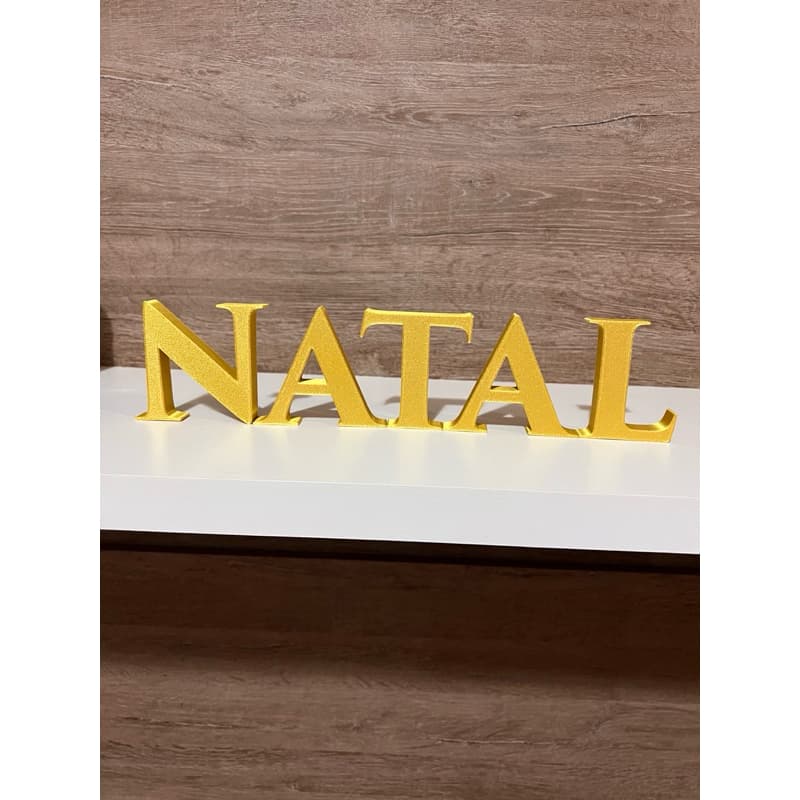 KIT LETREIRO NATAL  35 cm + 3 bolas de natal de mesa