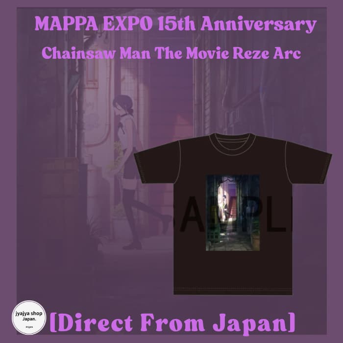 Pré-venda MAPPA EXPO 15th Camiseta Chainsaw Man Reze Arc Set 2026