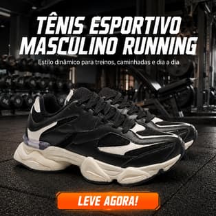 Tênis Fitness Masculino Confortável para Academia, Treino e Caminhada – Compre Agora