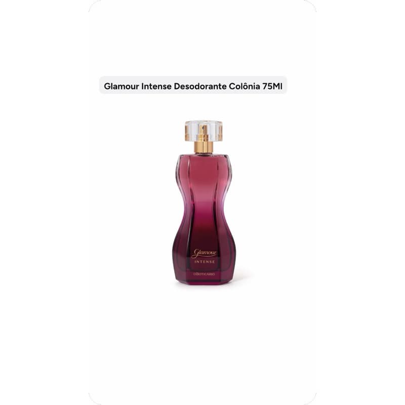 Glamour Intense Desodorante Colônia 75ml