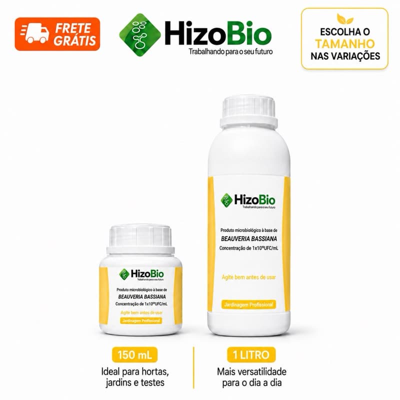 Beauveria Bassiana Hizobio - controle Biológico contra Mosca Branca, Percevejo E Ácaro