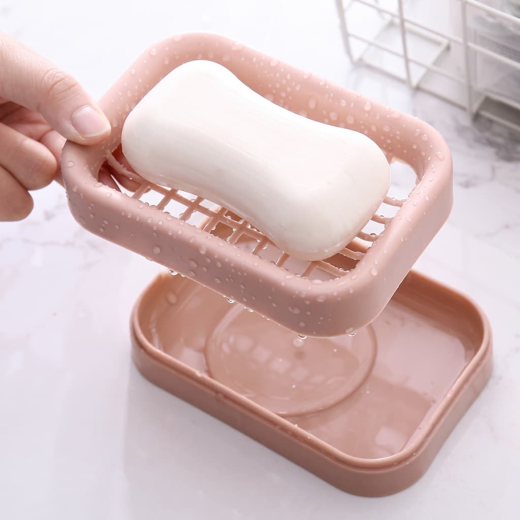 Porta Sabonete com Escoamento de Água Compacto