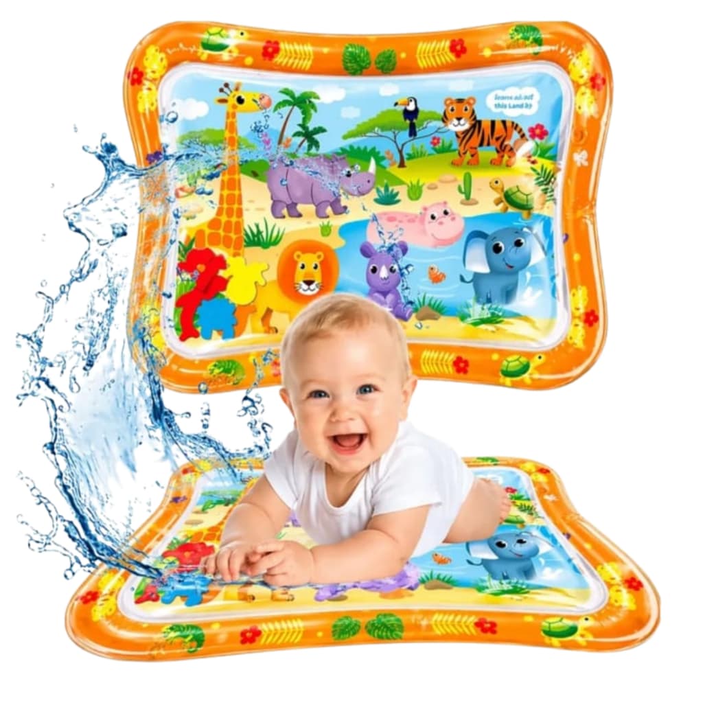 Tapete Agua Interativo Inflavel Atividade Bebe Amarelo Azul Rosa