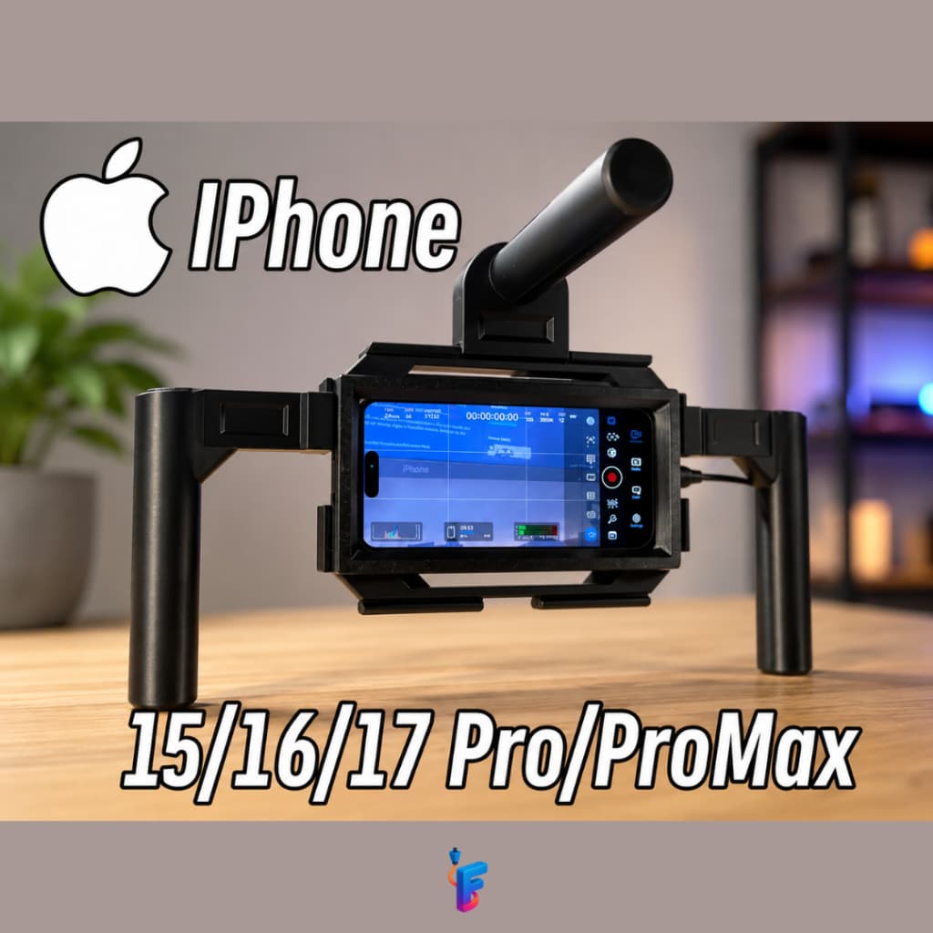 Cage Gaiola para iPhone 15 16 17 Pro Max Rig para Gravação de Vídeo