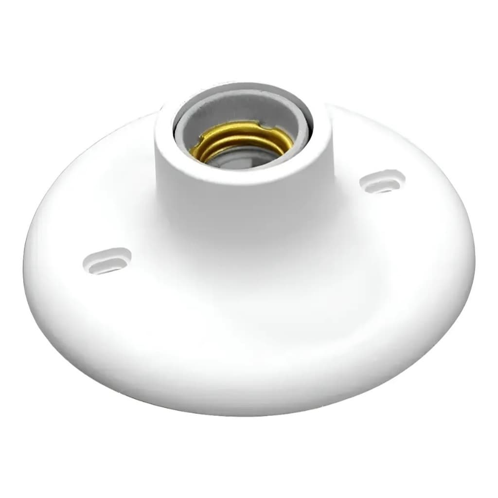 Plafon Redondo -  InterNEED E27 Branco