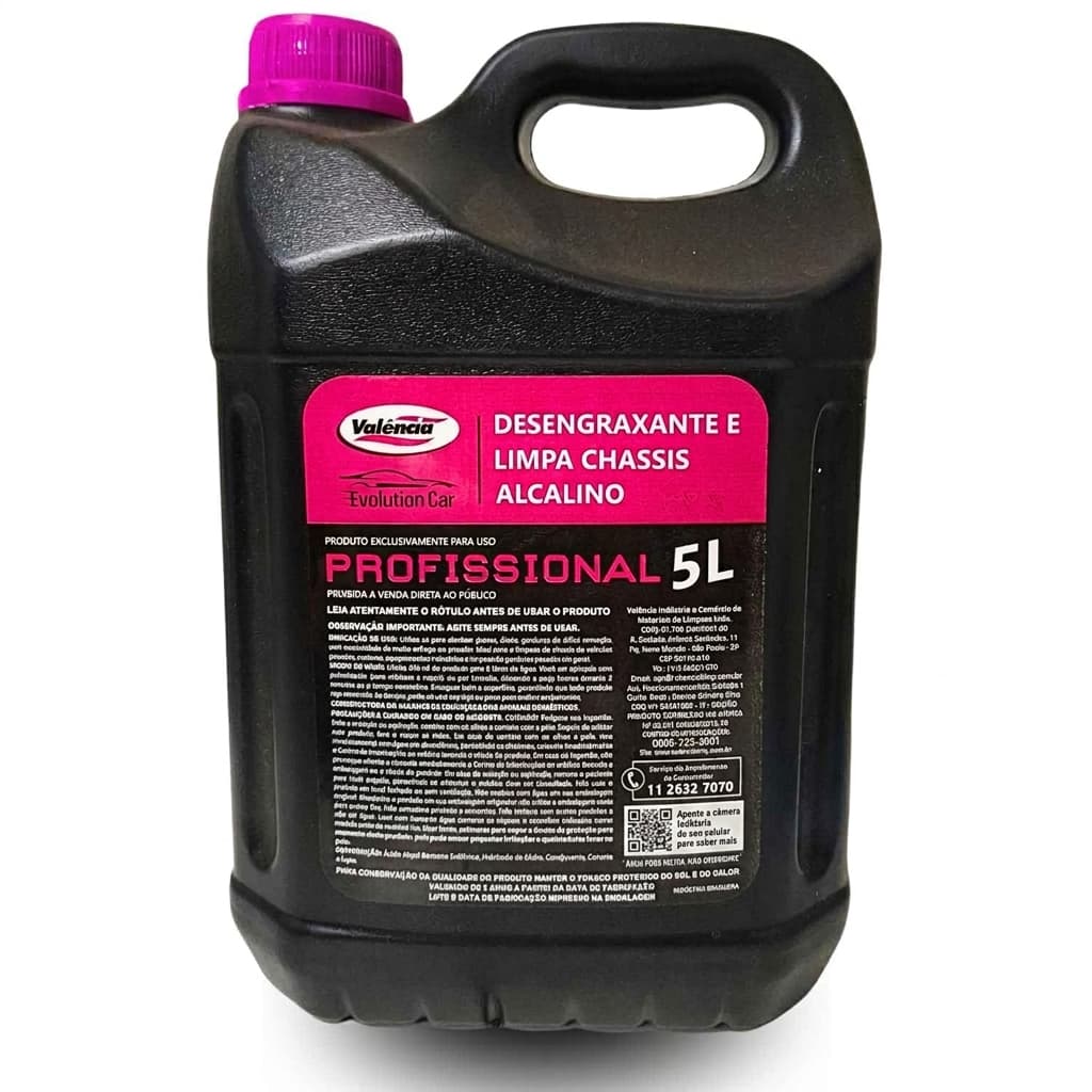 Desengraxante Automotivo Concentrado 5L Remove Graxa Óleo Sujeira Chassis Motor Lava Rápido