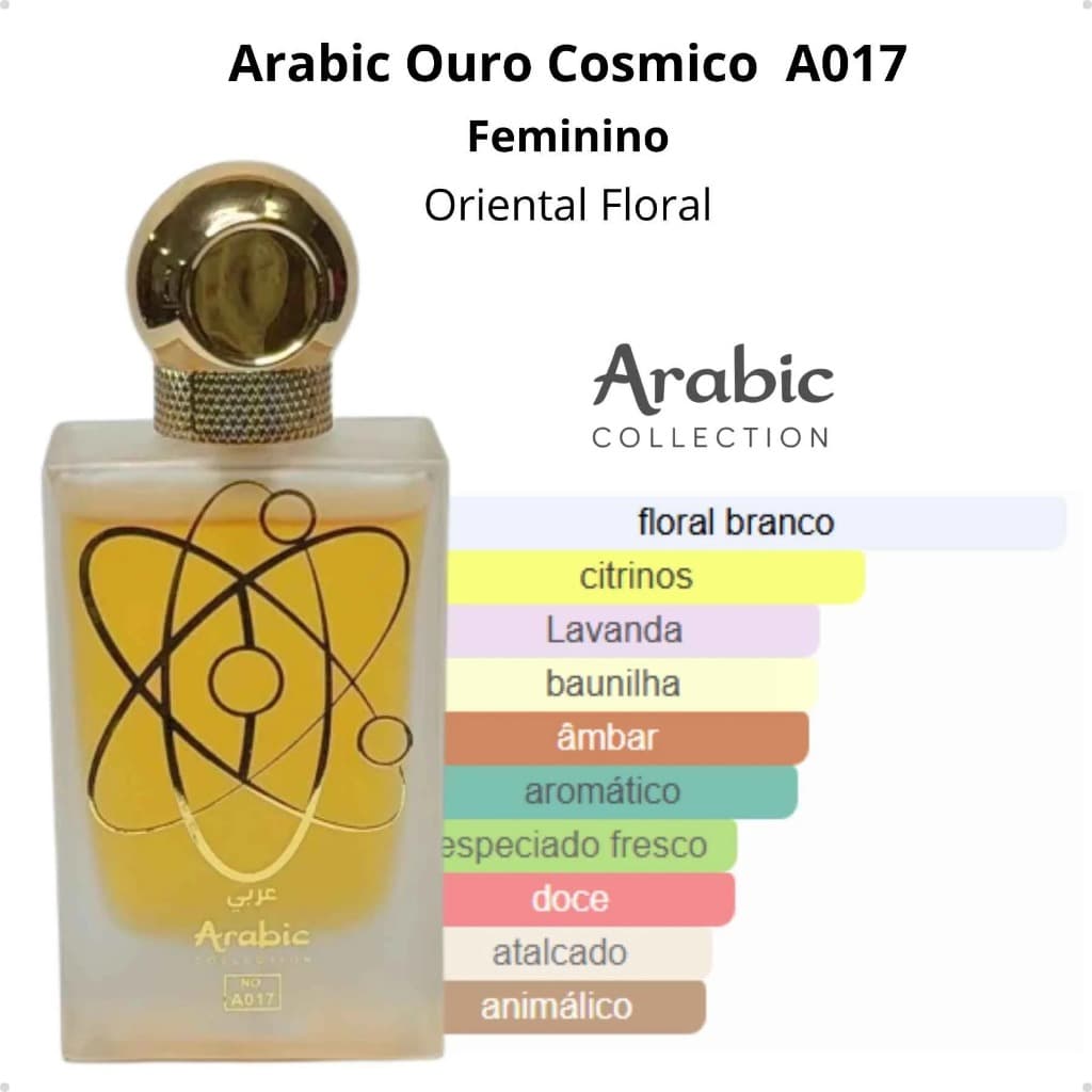 PERFUME ÀRABE - ARABIC COLLECTION - OURO COSMICO - 25ML - EAU DEPARFUM