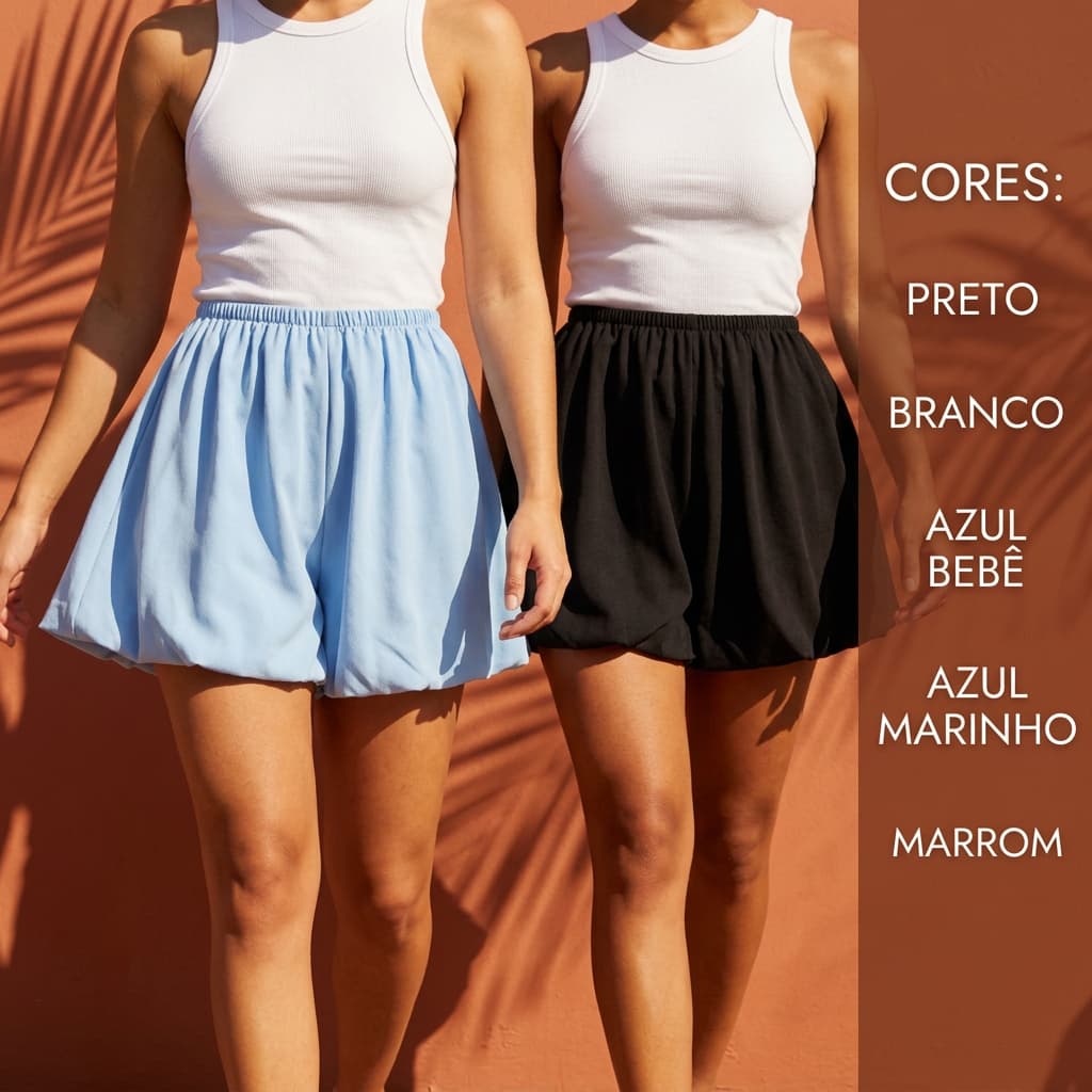Dois ou um Short Saia Gode soltinho