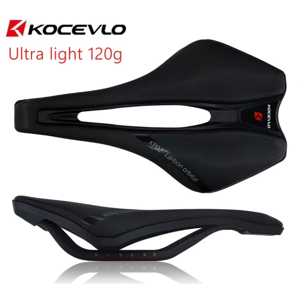 Selim De Bicicleta De Fibra De Carbono Estrada Mtb Couro Puro 120g