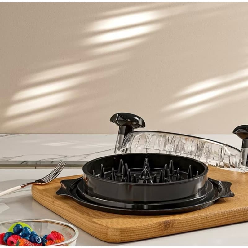 Triturador Manual de Frango e Carne - Base Antiderrapante, Design Giratório, BPA Free