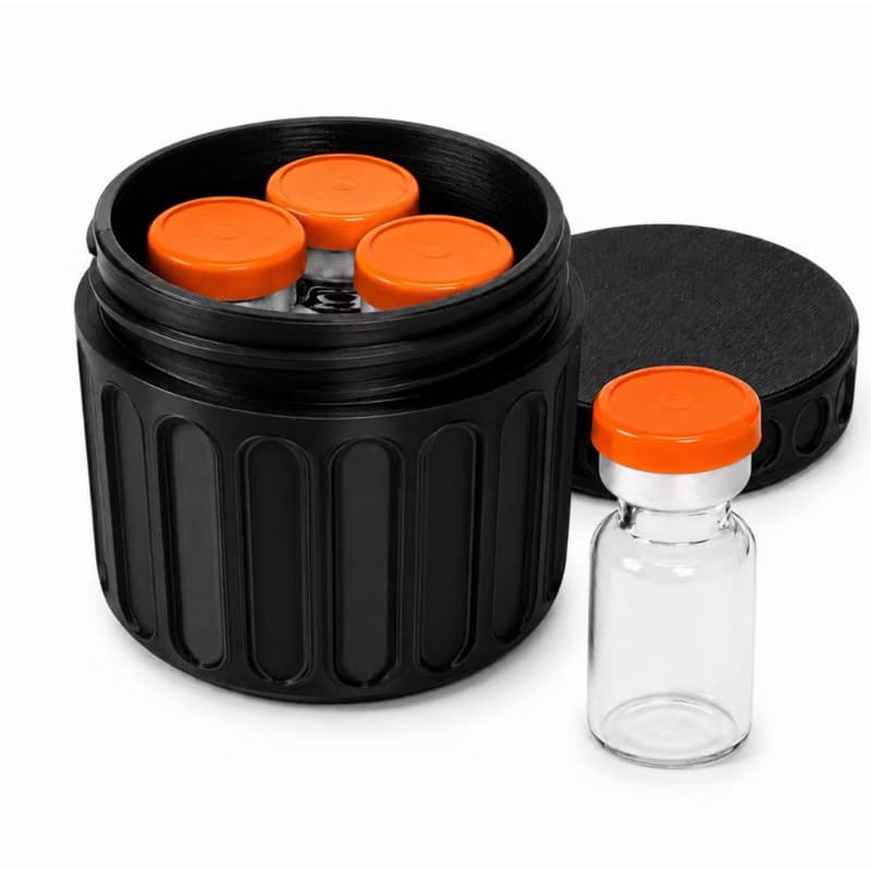 Porta Ampolas para 4 Frascos de 0,5 ml até 3 ml - Estojo Organizador