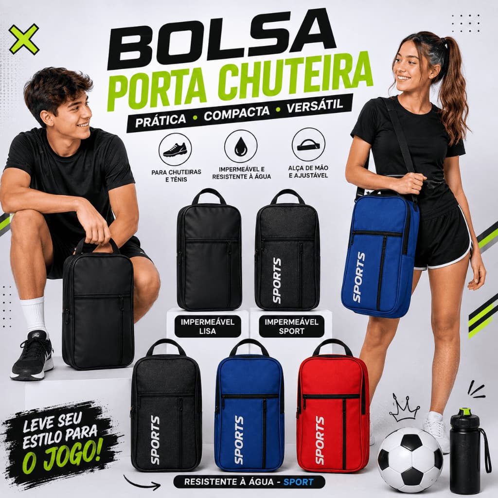 Necessaire Porta Chuteira Masculina Feminina Bolsa Impermeável Resistente