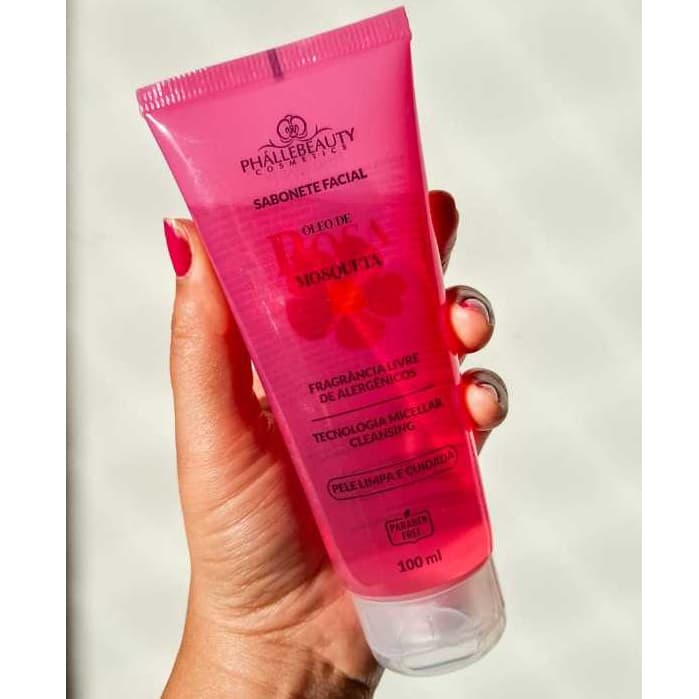 Sabonete Facial Óleo de Rosa Mosqueta 100ml Phallebeauty