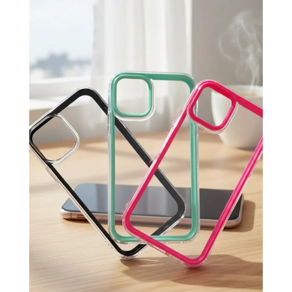 Kit Com 3 Capas Capinhas de Celular Compatível iPhone 11 de Silicone Super Resistente Cores Diversas