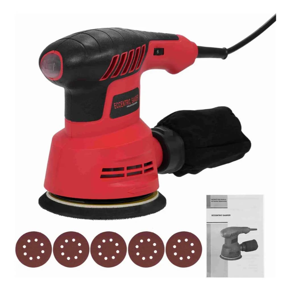 Lixadeira Roto Orbital Eccentric Sander Controle Velocidade Lixas 220V