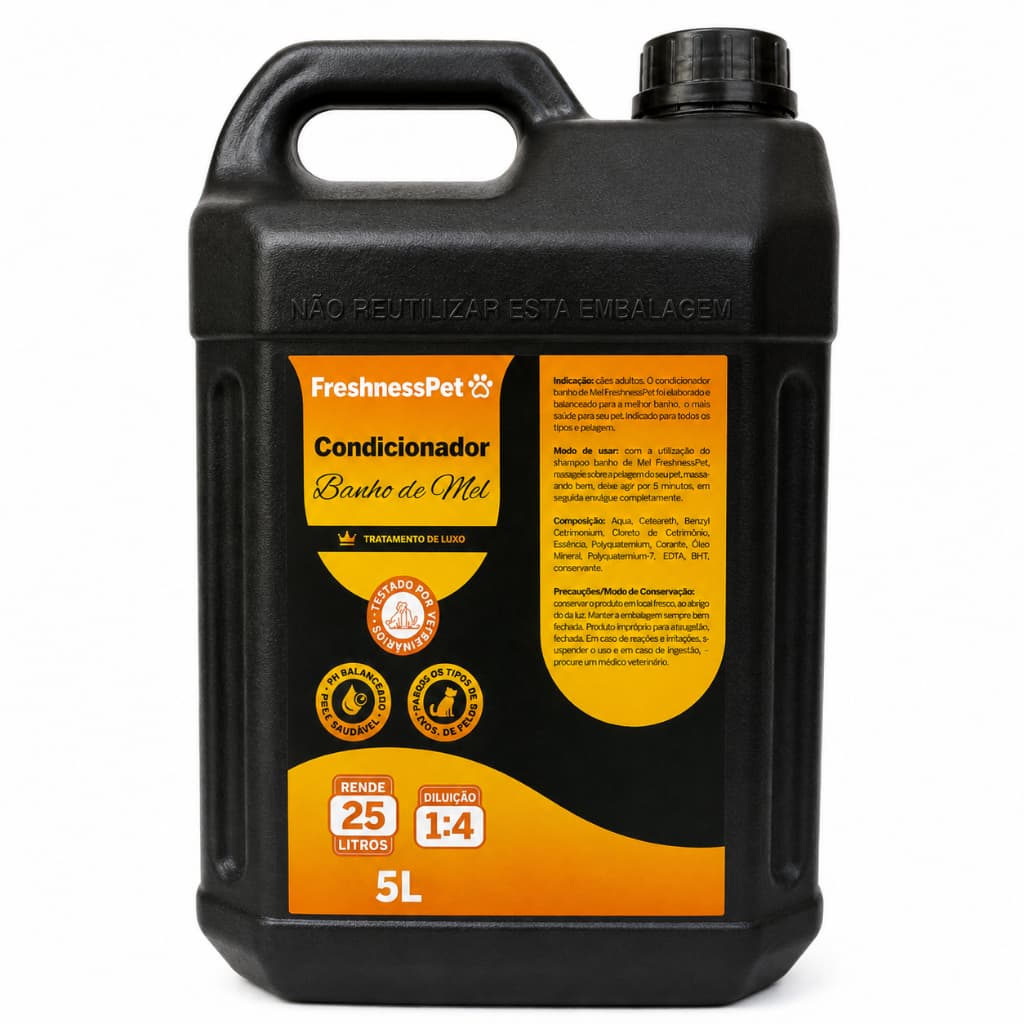 Condicionador premium Pets super concentrado Puro Concentrado - Banho De Mel 5 Litros