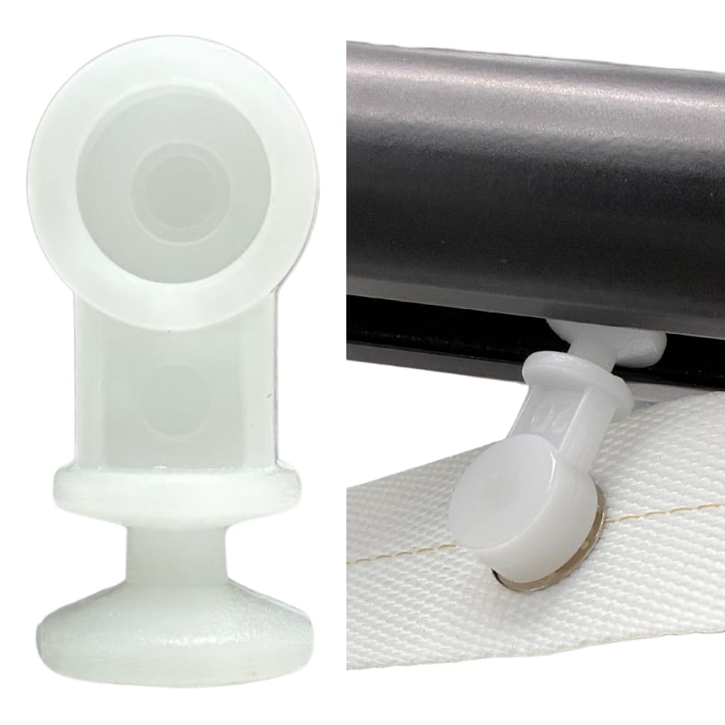 Deslizante Wave Botão Para Trilho Suíço Max Cortina Plástico Branco 50 70 90 120 150 Unidades