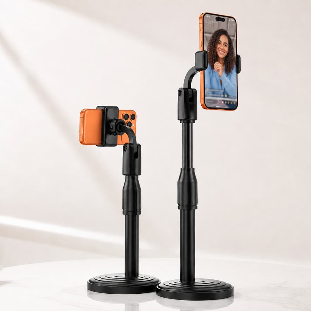 Suporte De Celular Tripé Reforçado Universal Mesa Selfie Ajustável Articulado Selfie 360º (Envio Rapido)