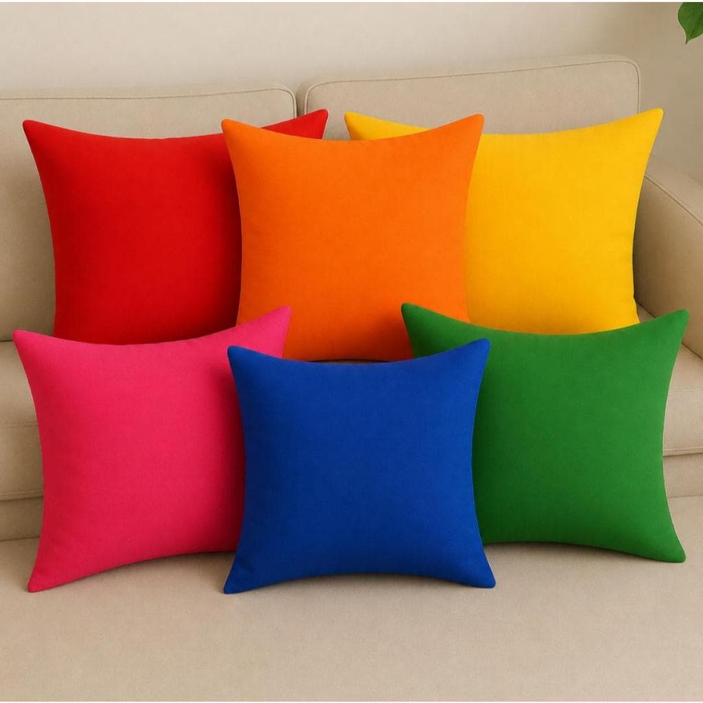 Kit 10 Capas de Almofada para Sofá 45x45 Oxford Várias Cores
