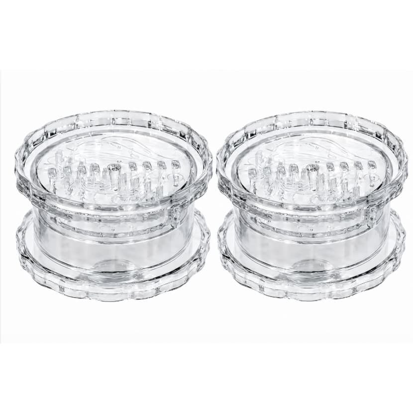 Kit 2 Trituradores de Alho Manual Transparente Cortador Amassador de Alho Prático