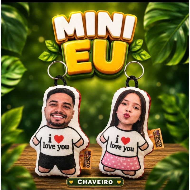 Chaveiros MINI EU com foto😍