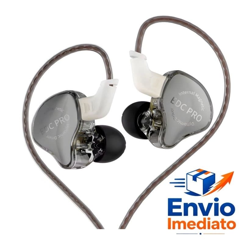 Fone KZ EDC Pro Retorno de Palco / Fone Gamer Com Mic e Sem Mic - Envio Imediato