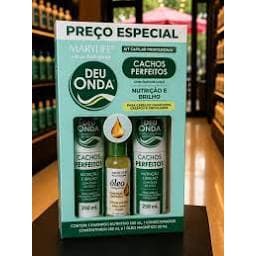 Kit Mary Life Deu Onda Cachos Perfeitos – Shampoo 300 ml + Condicionador 250 ml + Óleo Capilar 30 ml