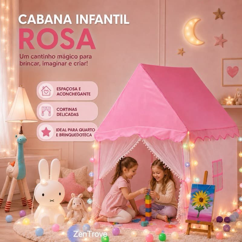 🔥Barraca Infantil Dobrável Cabana Tenda Playground Infantil Casinha Infantil menina Presente Aniversário