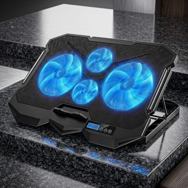 Suporte Com 4 Cooler Para Notebook Visor de led