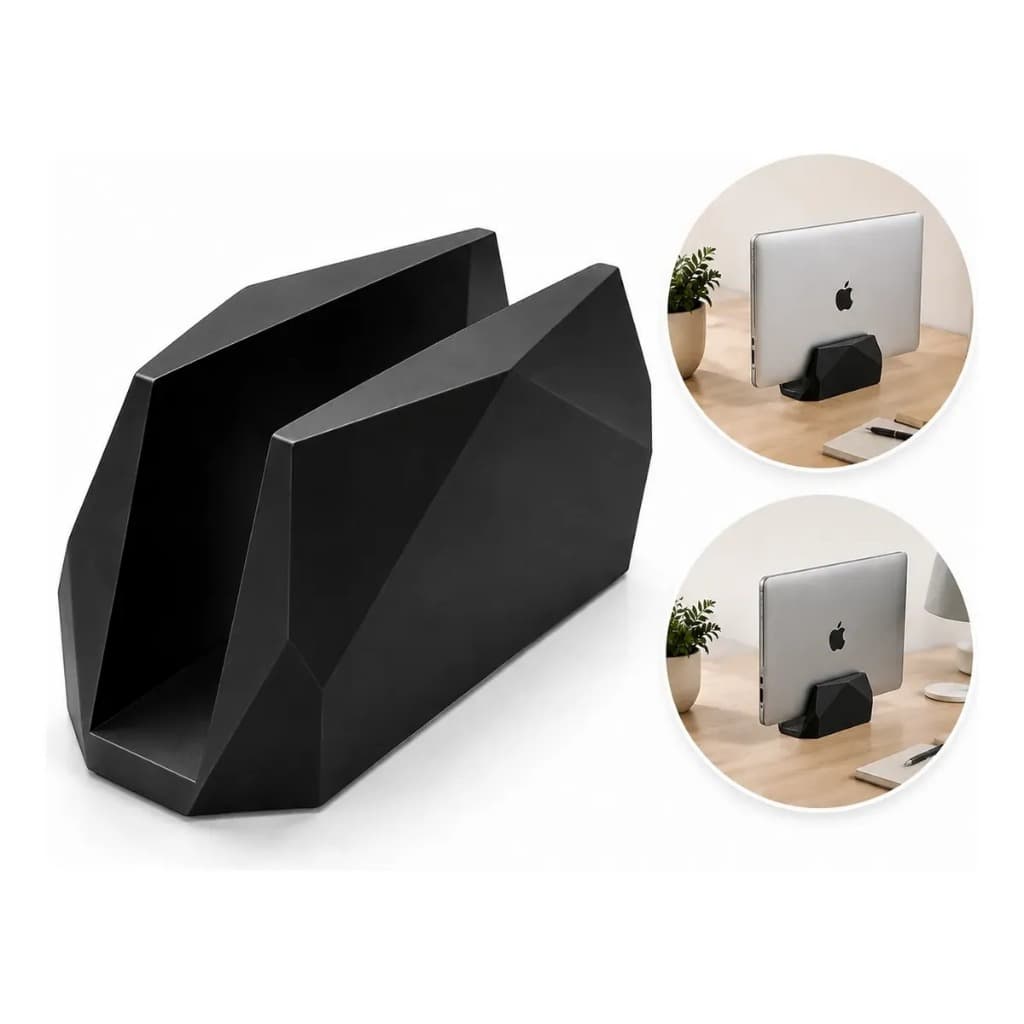 Suporte Vertical Notebook Laptop Organizador Mesa Ajustável Compacto Home Office