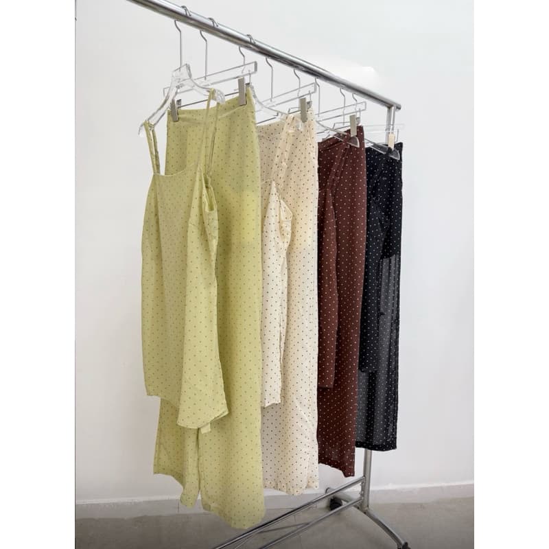 Conjunto feminino poa tendencia bolinhas