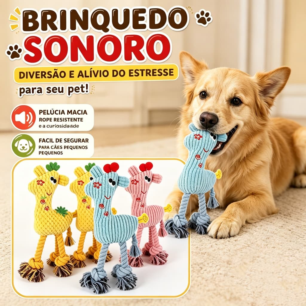 Brinquedos Mordedor Cachorro Pet Pequeno Médio Porte Brinquedinho Pet Mordedor