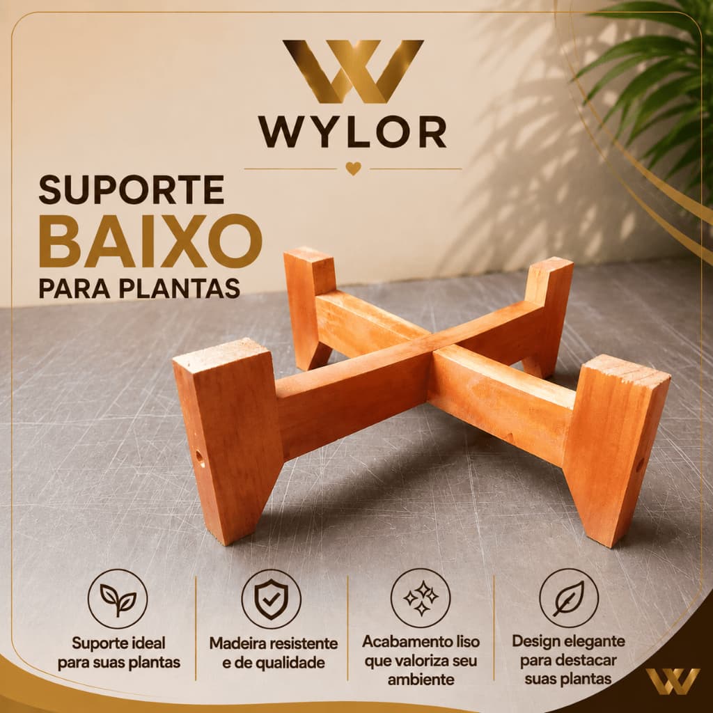 Suporte Baixo para Vaso de Planta Suporte para suqueira