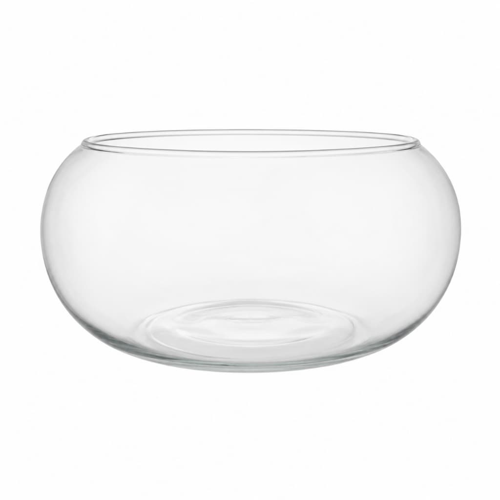 Vaso Centro de Mesa em Vidro Incolor Lagoon P  Decorativo Ornamentação Arranjo Terrario  Presente Decoração Ikebana
