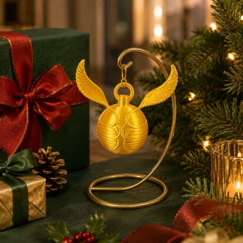 Pomo de Ouro Decorativo – Edição Especial Natalina em Impressão 3D