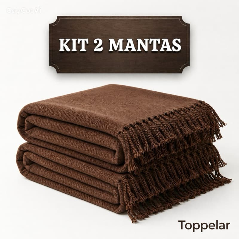 Kit 2 Mantas De Sofá Gigante Luxo 210x120cm Capa Proteção Decoração Casa Lar Utilidades
