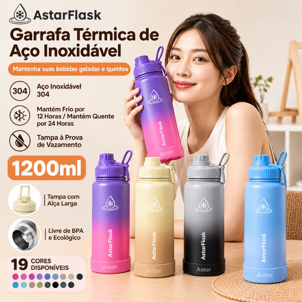 1200ml Garrafa Modus Térmica Aço Inoxidável Com Alça Paracord Garrafa Térmica Café