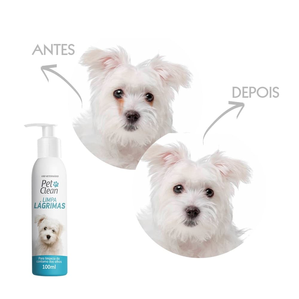 Limpa Lágrimas 100ml - Evita Manchas e Fórmula Segura