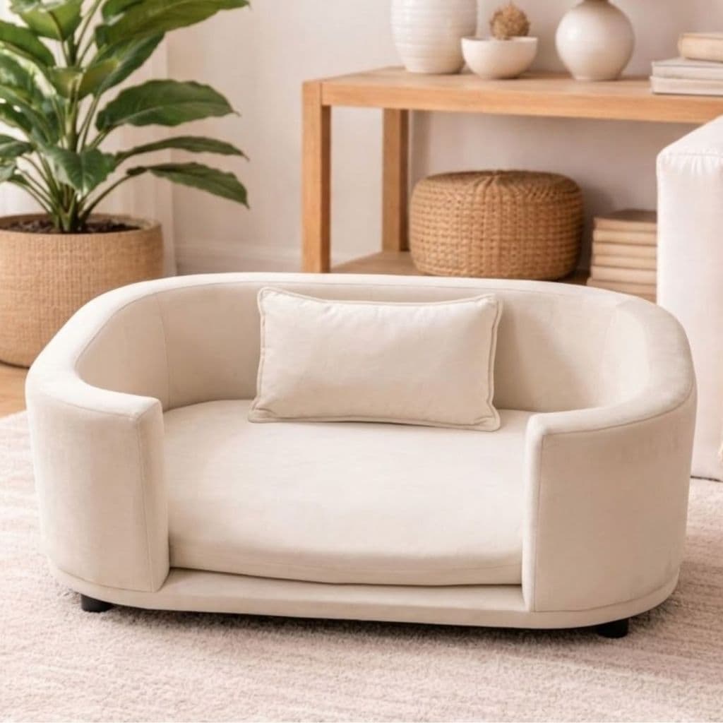 Poltrona cama Pet Sofá Confort Caminha Pet em Veludo com Almofadinha Conforto e Aconchego para seu Pet...