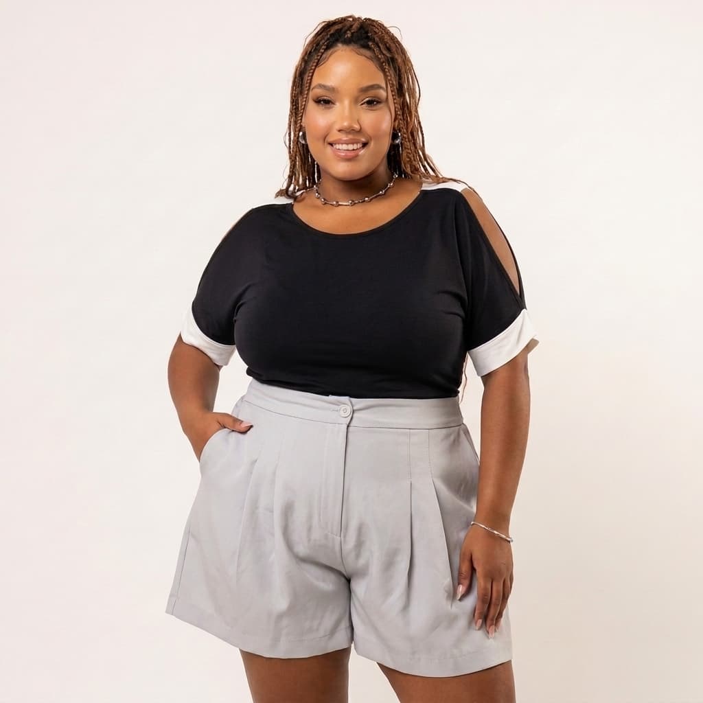 Blusa Feminina Plus Size Soltinha Viscolycra Toque Macio e Leve Perfeita G1 ao G5