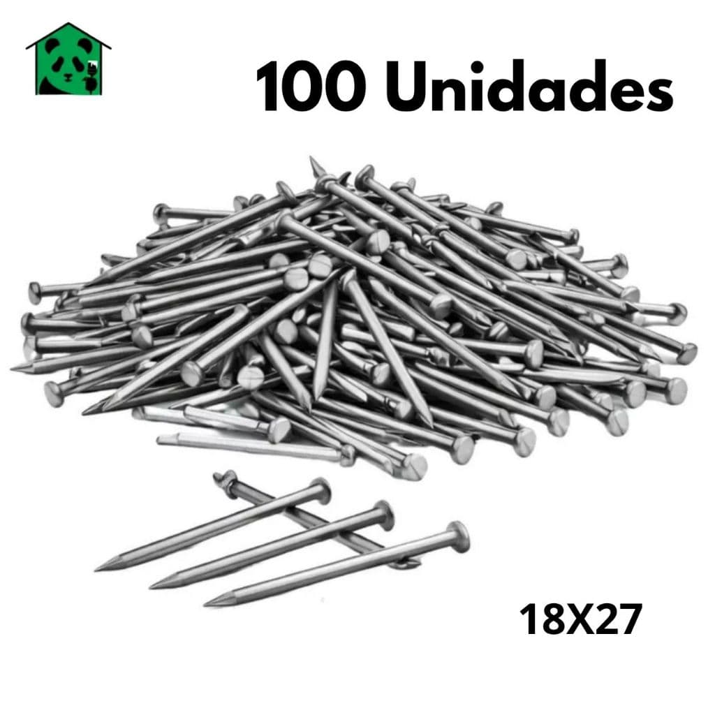Prego De Aço Com Cabeça 100 Unidades Tamanho 18X27 Guepar