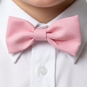 Gravata Borboleta Rosa Bebe Adulto e Infantil Ajustável Para Padrinhos e Pajens de Casamento Social
