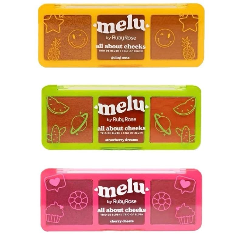Trio de Blush All About Cheeks - Melu