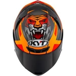 CAPACETE KYT TT COURSE ANTONELLI 2022 - Preto e Laranja