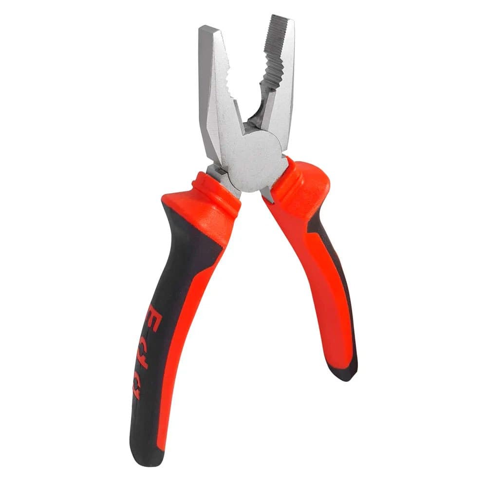 Alicate Universal 8" Fertak 1001 Emborrachado Aço Carbono