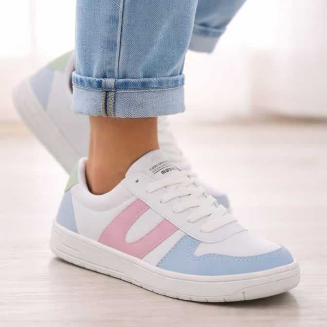 Tênis Casual Feminino Plataforma Varias Cores Moda Blogueira Premium Confortável Dia a Dia Trabalho MS302