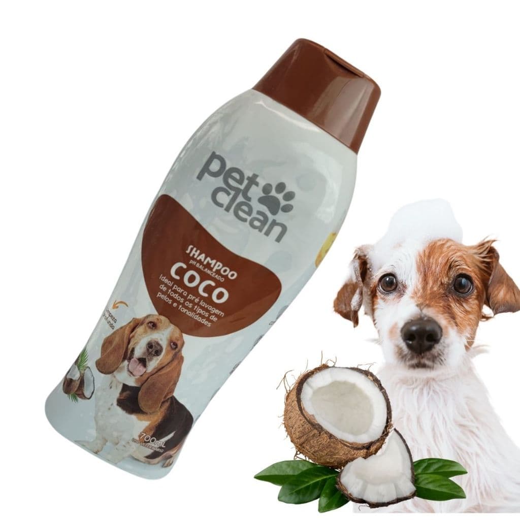 Shampoo Coco 700ml PetClean Pet Clean Cães Cachorros Pet