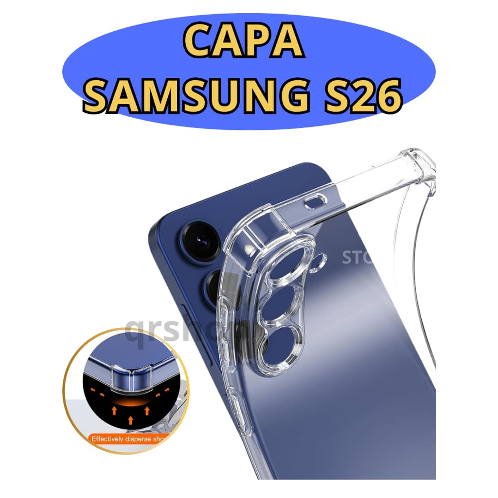 Capinha capa Samsung s26 Anti - impacto Transparente