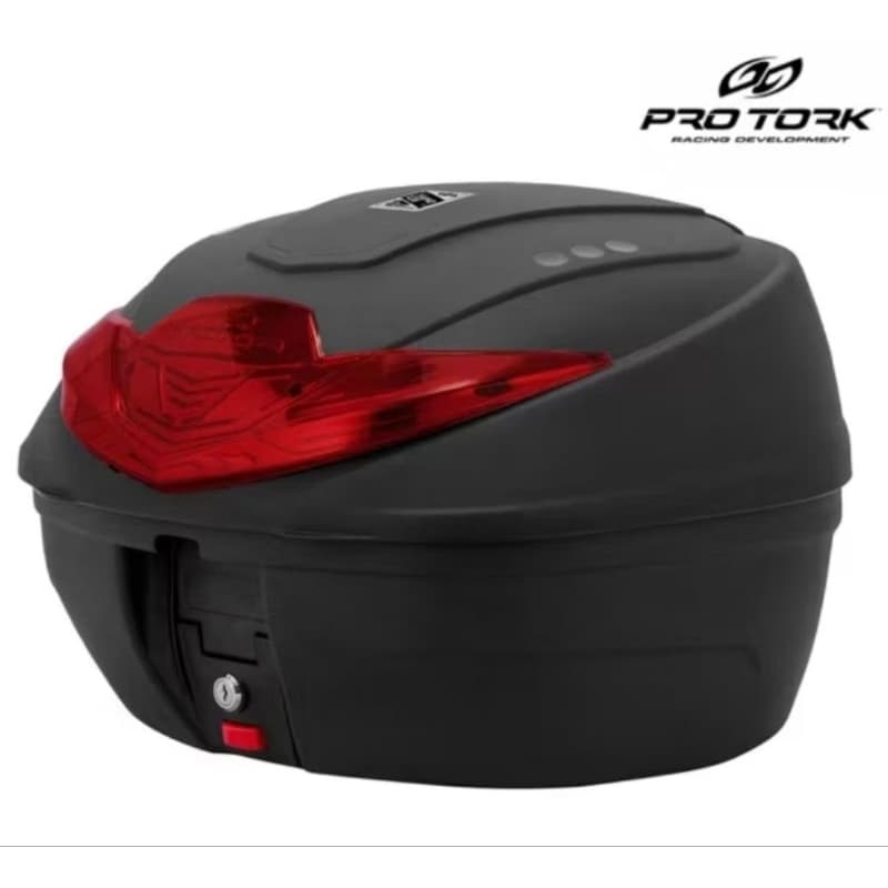 Baú Bauleto 35L Pro Tork Smart Box C/ Kit Fixação Base Universal Moto Motoboy Qualidade Premium